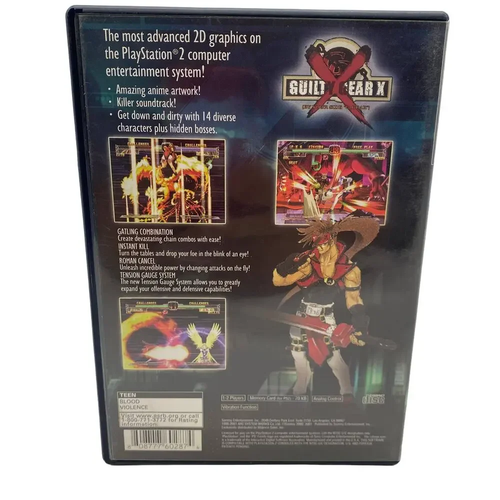 Guilty Gear X Sony Playstation 2 Complete Tested